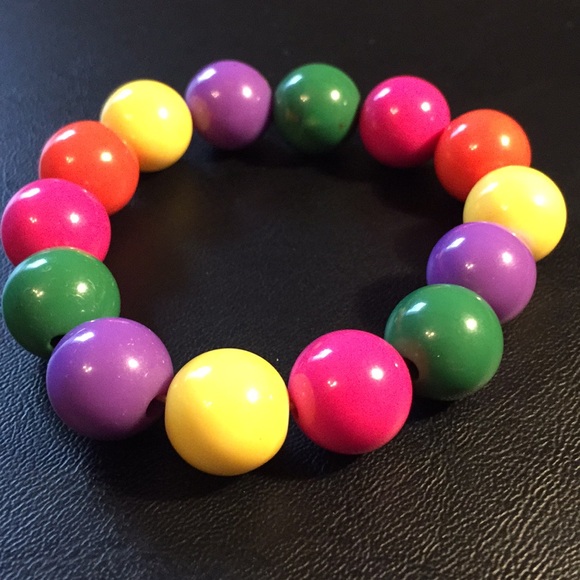 Colourful rainbow marble bracelet 🌈 - Picture 2 of 5